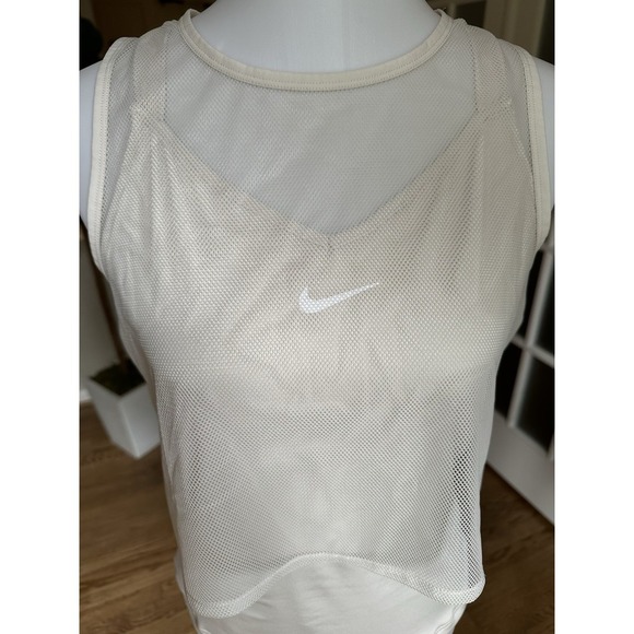 Nike Court Elevated Essential Dry Tank light orewood brown/white Tennis Top M - Picture 6 of 9